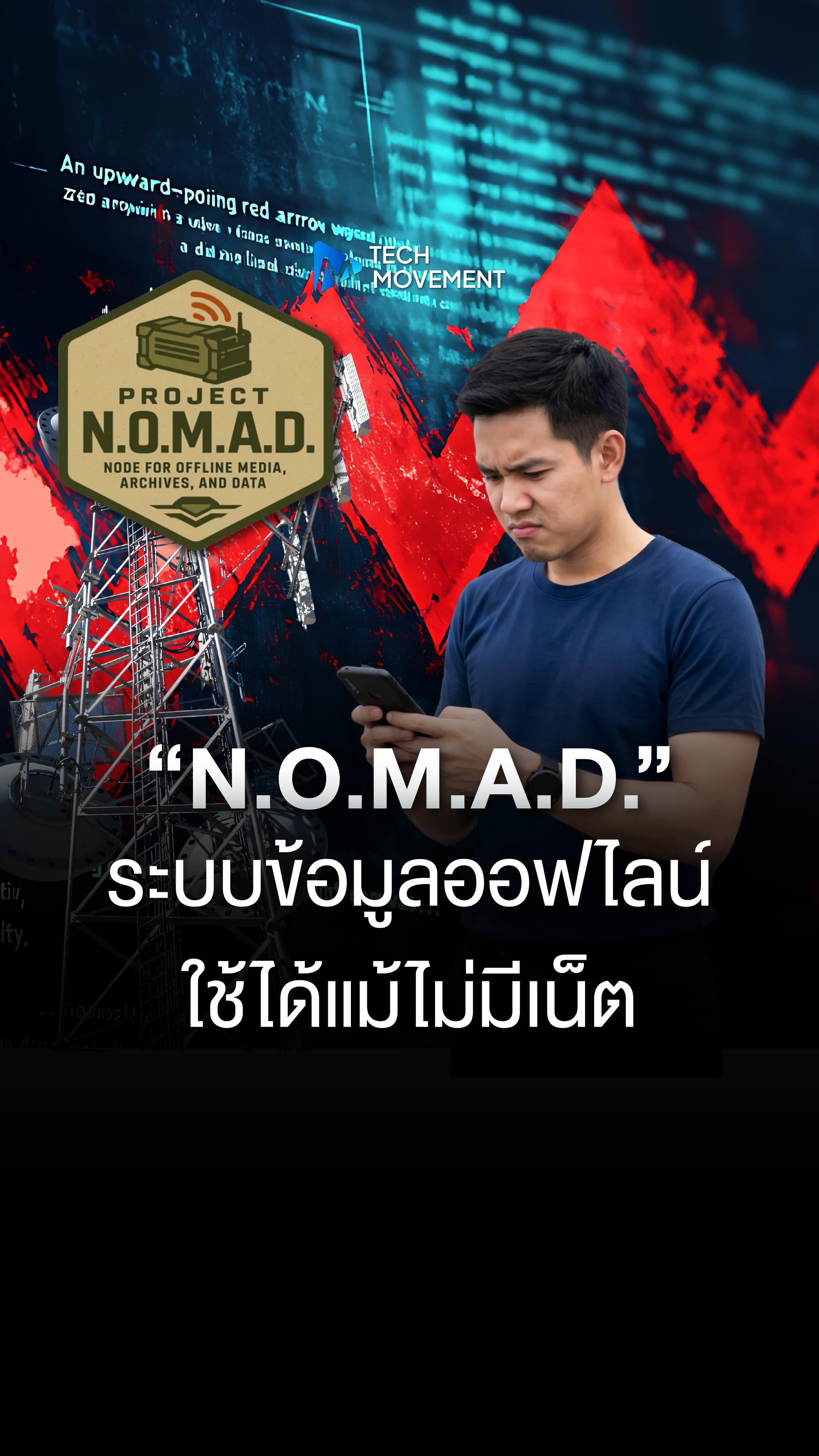 เน็ตล่มแต่ยังเสิร์ชได้ เปิดแนวคิด N O M A D ระบบข้อมูลออฟไลน์ ใช้ได้แม้ไม่มีเน็ต
